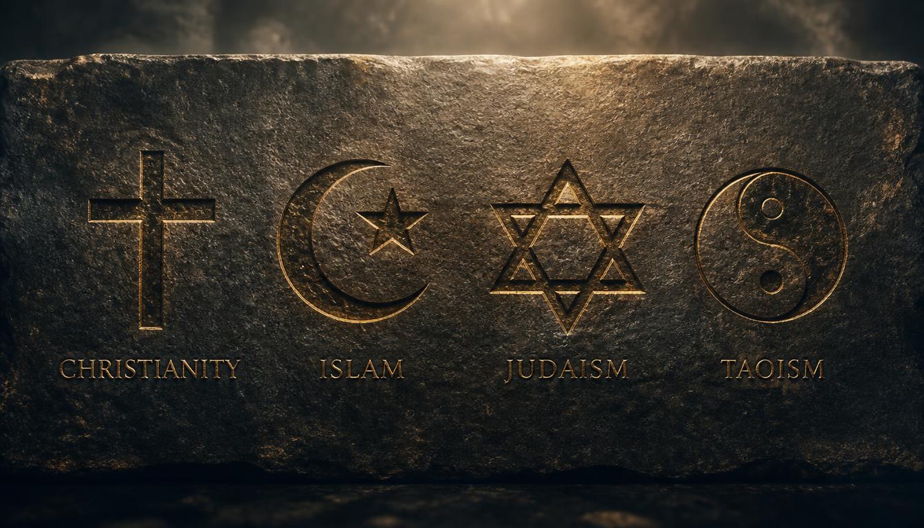 Symbols of different faiths
